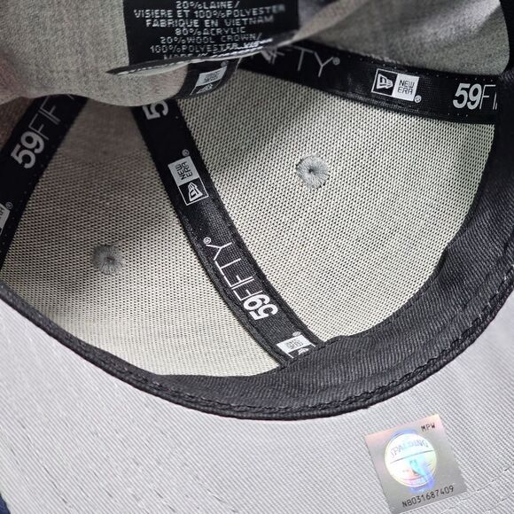 New Era New Orleans Pelicans Hat Low Crown Hat Grey Blue Fitted 7 1/8 NBA Cap main image 9